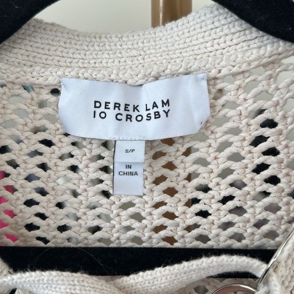 Derek Lam Crochet Lace-Up Pullover Sweater - Picture 4 of 6